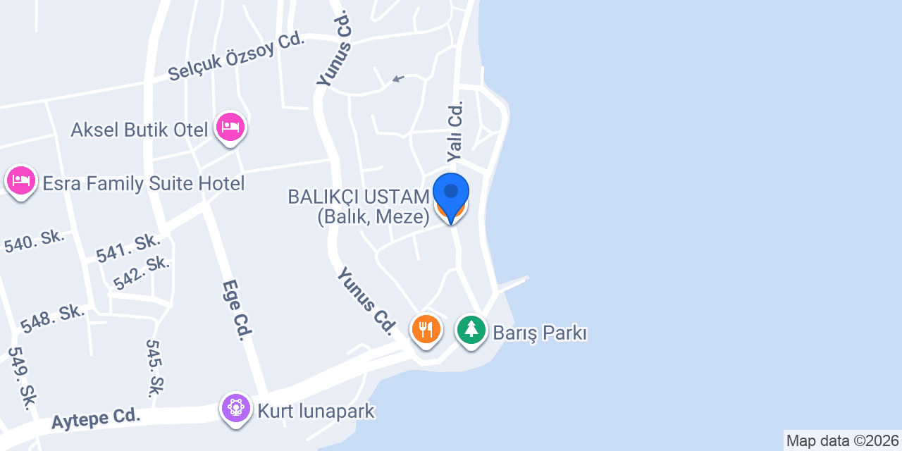 BALIKÇI USTAM (Balık, Meze) konumu