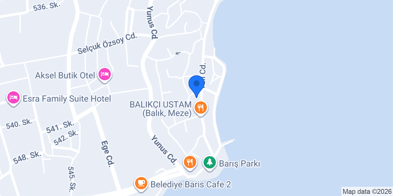 Didim Arden Otel konumu