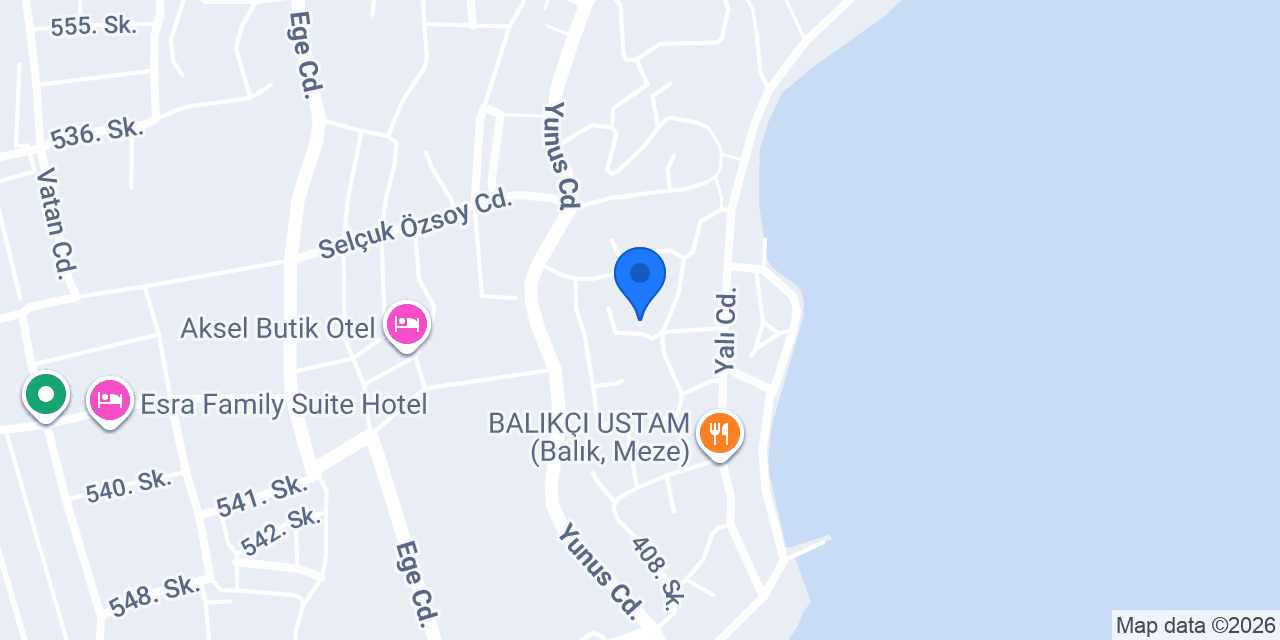 Hotel Aladin konumu