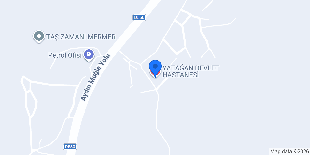 YATAĞAN DEVLET HASTANESİ konumu