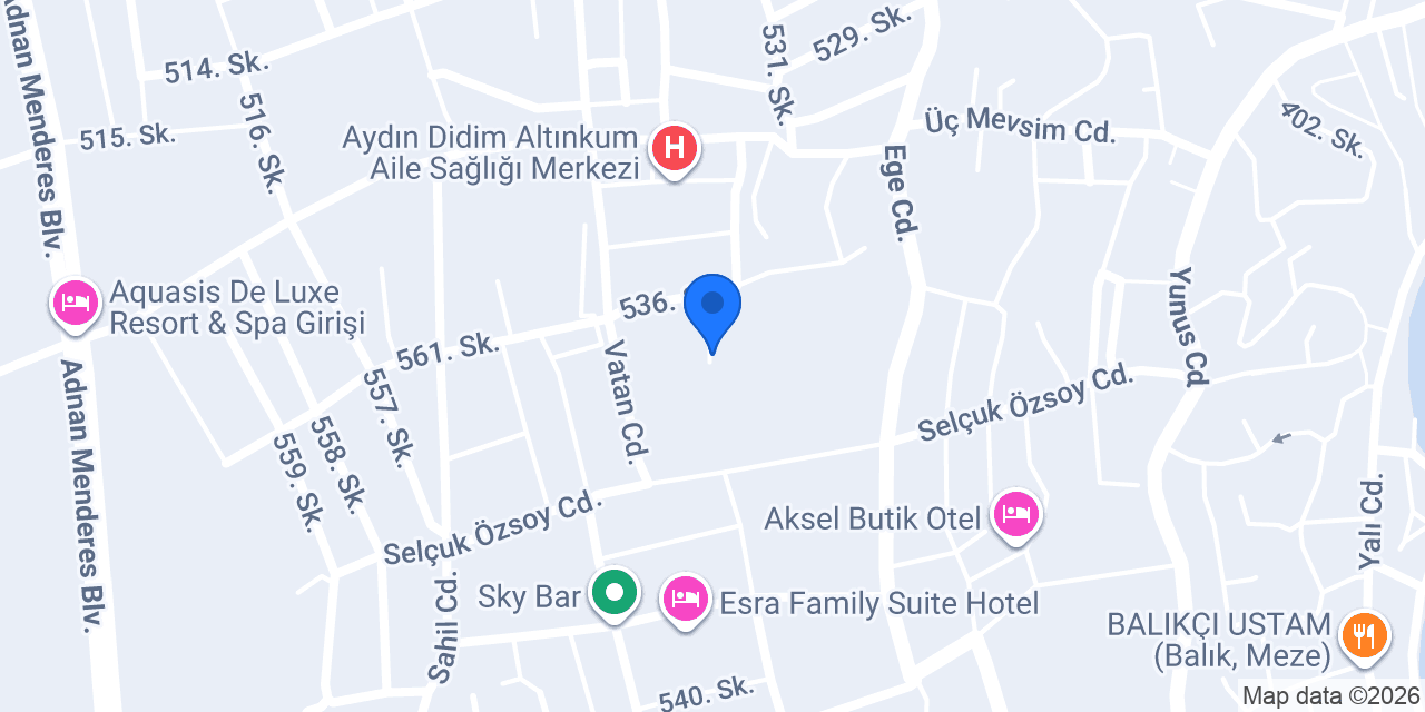 Şahanlar servis hizmetleri konumu
