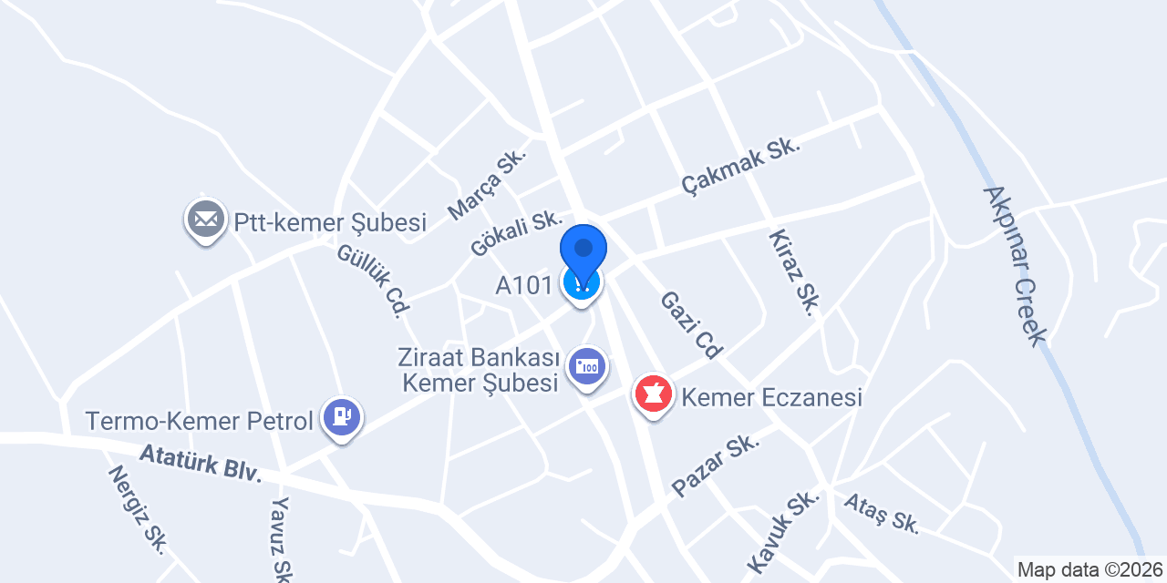 Kemer İlçe Milli Eğitim Müdürlüğü konumu