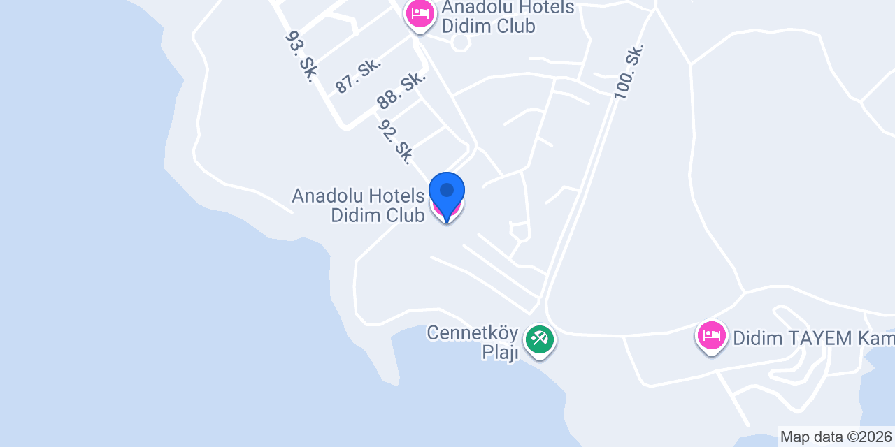 Anadolu Hotels Didim Club konumu