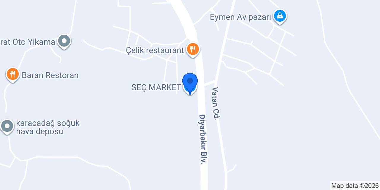 SEÇ MARKET konumu
