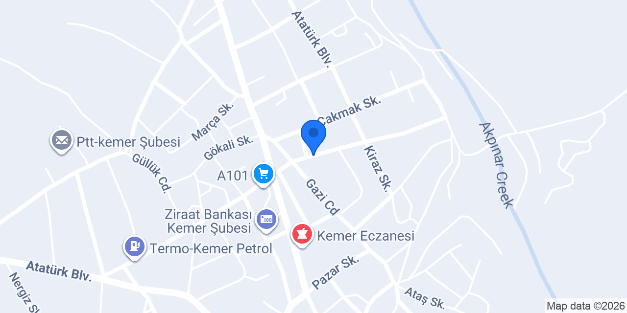 Kemer Nüfus Müdürlüğü konumu