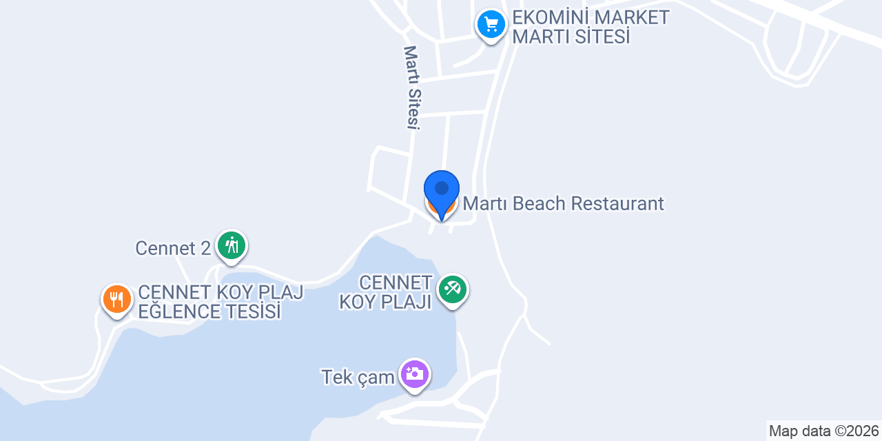 Martı Beach Restaurant konumu