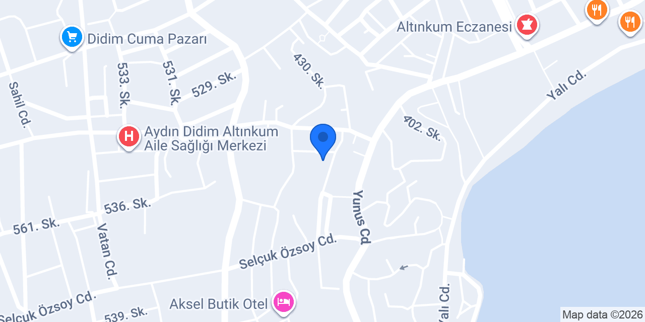 Ayşe Teyze Pansiyon konumu