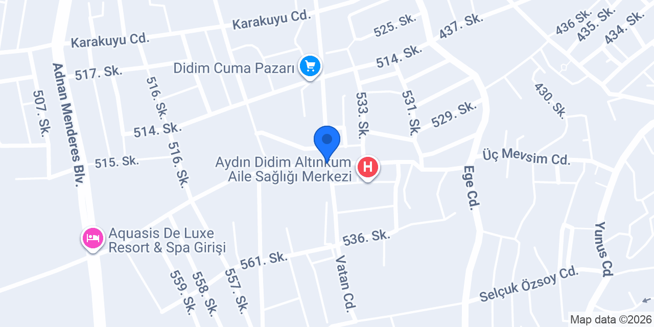 Didim Çamlık Taksi konumu
