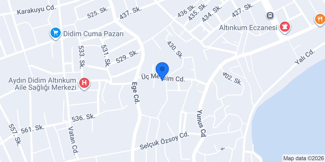 Atlantik Otel Didim konumu