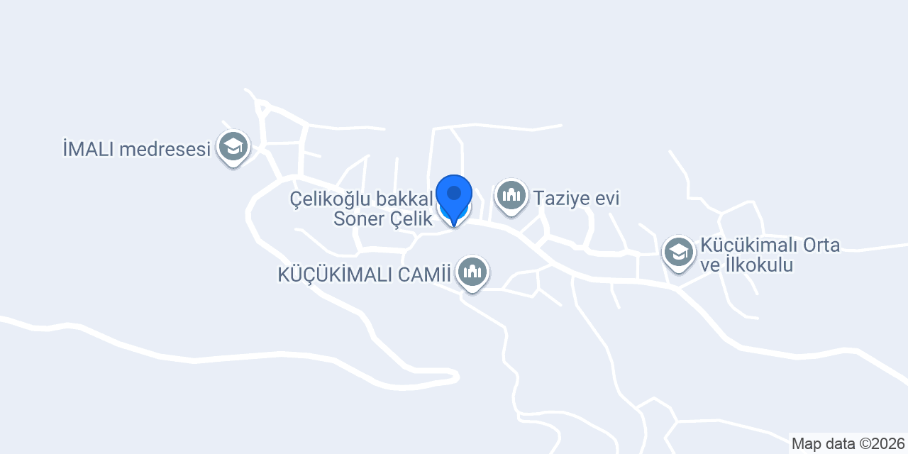 Çelikoğlu bakkal Soner Çelik konumu