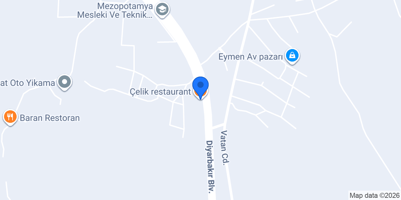 Çelik restaurant konumu