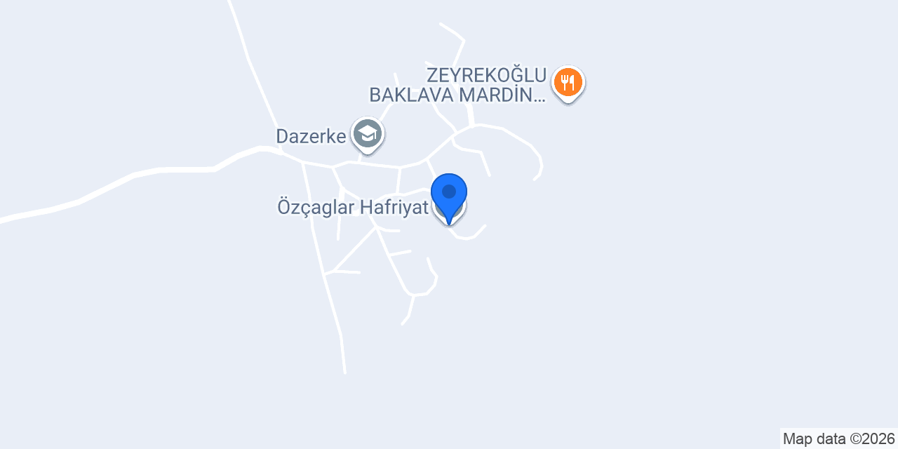 Özçaglar Hafriyat konumu