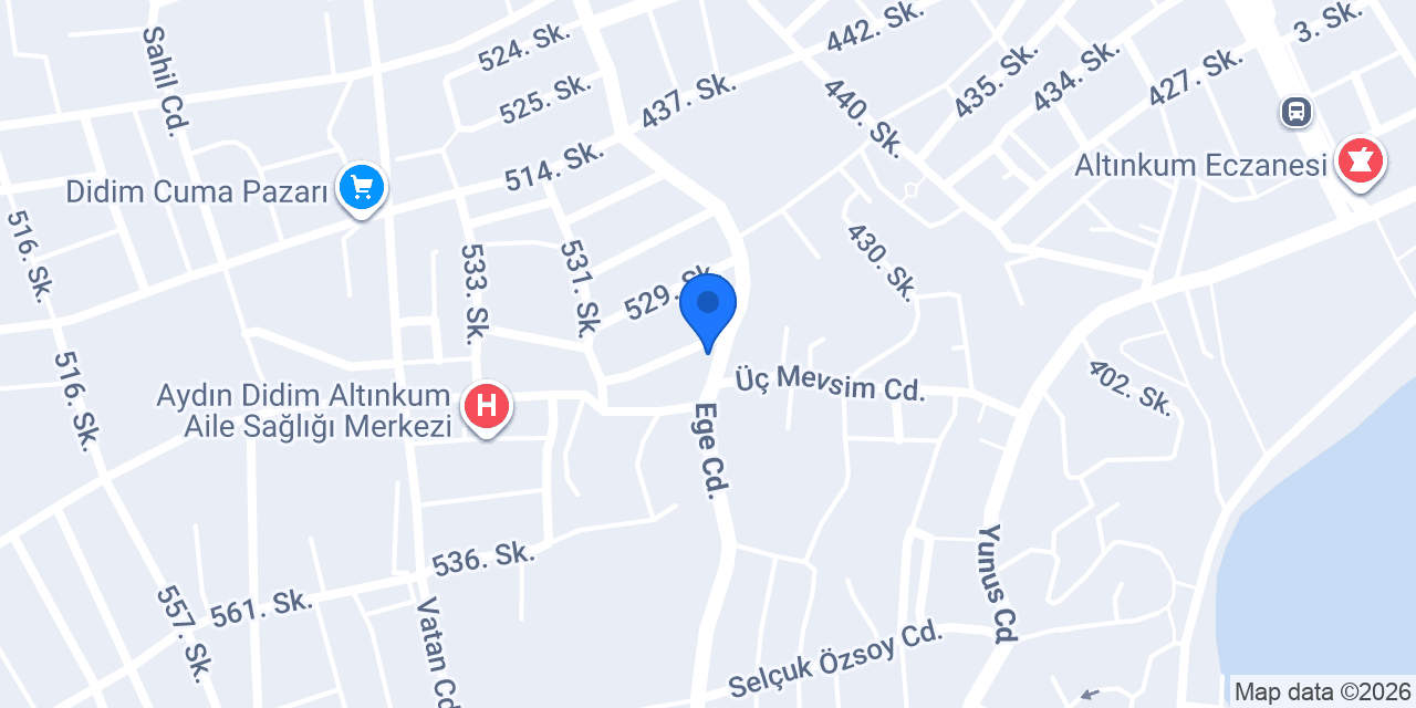 Çınar Market konumu