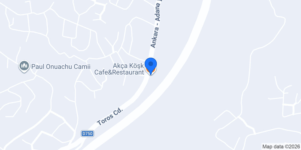 Akça Köşk Cafe&Restaurant konumu