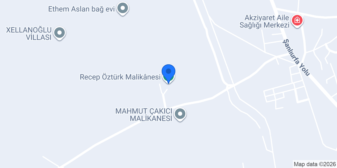 Recep Öztürk Malikânesi konumu