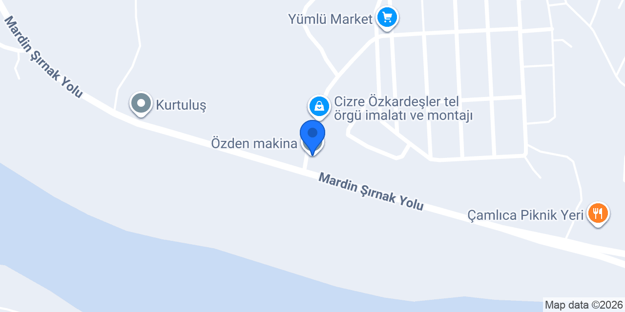 Özden makina konumu