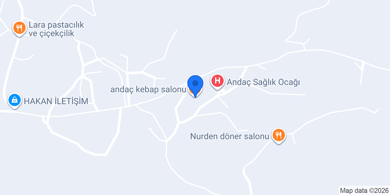 andaç kebap salonu konumu
