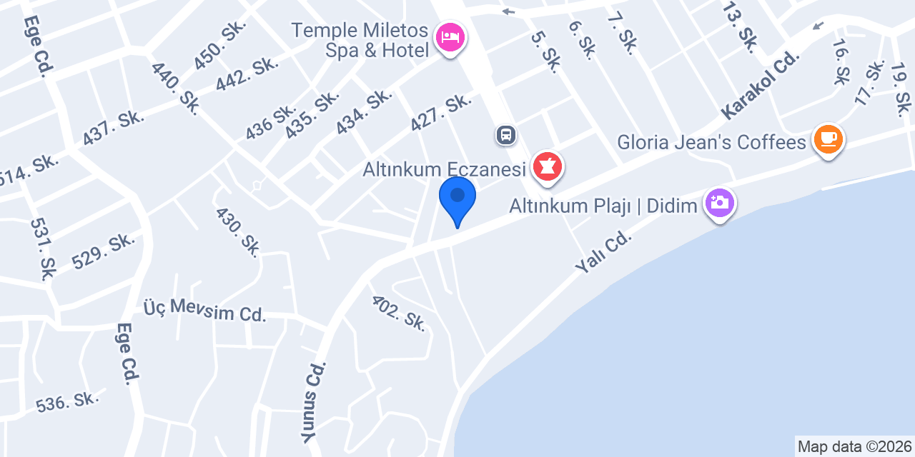Didim Lea Rent A Car konumu