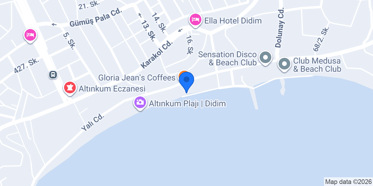 Poseidon Beach Cafe & Restaurant konumu