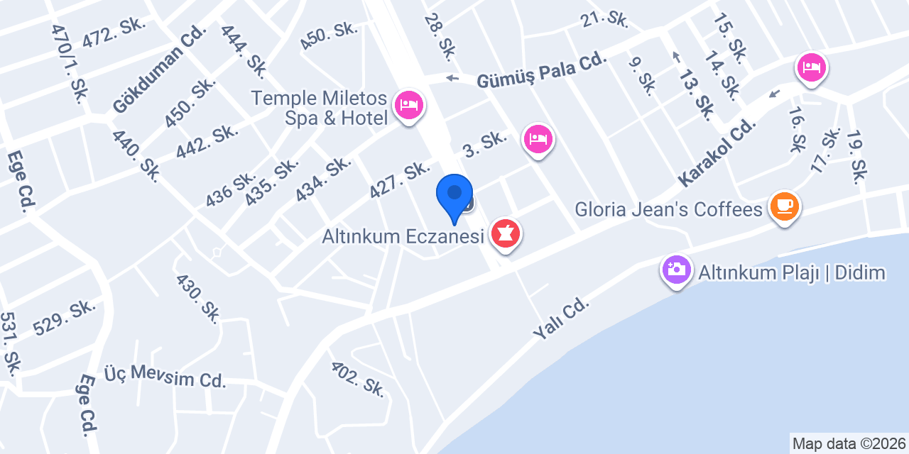 Aydın Didim Çamlık Macrokiosk konumu