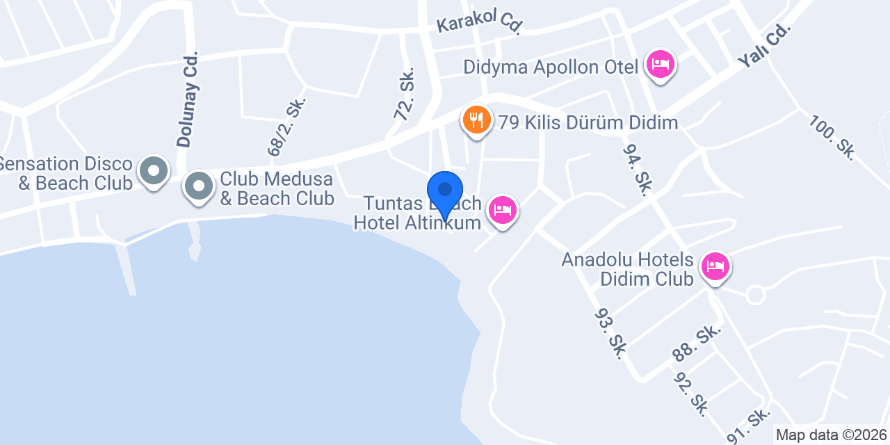 Altunakar otel konumu