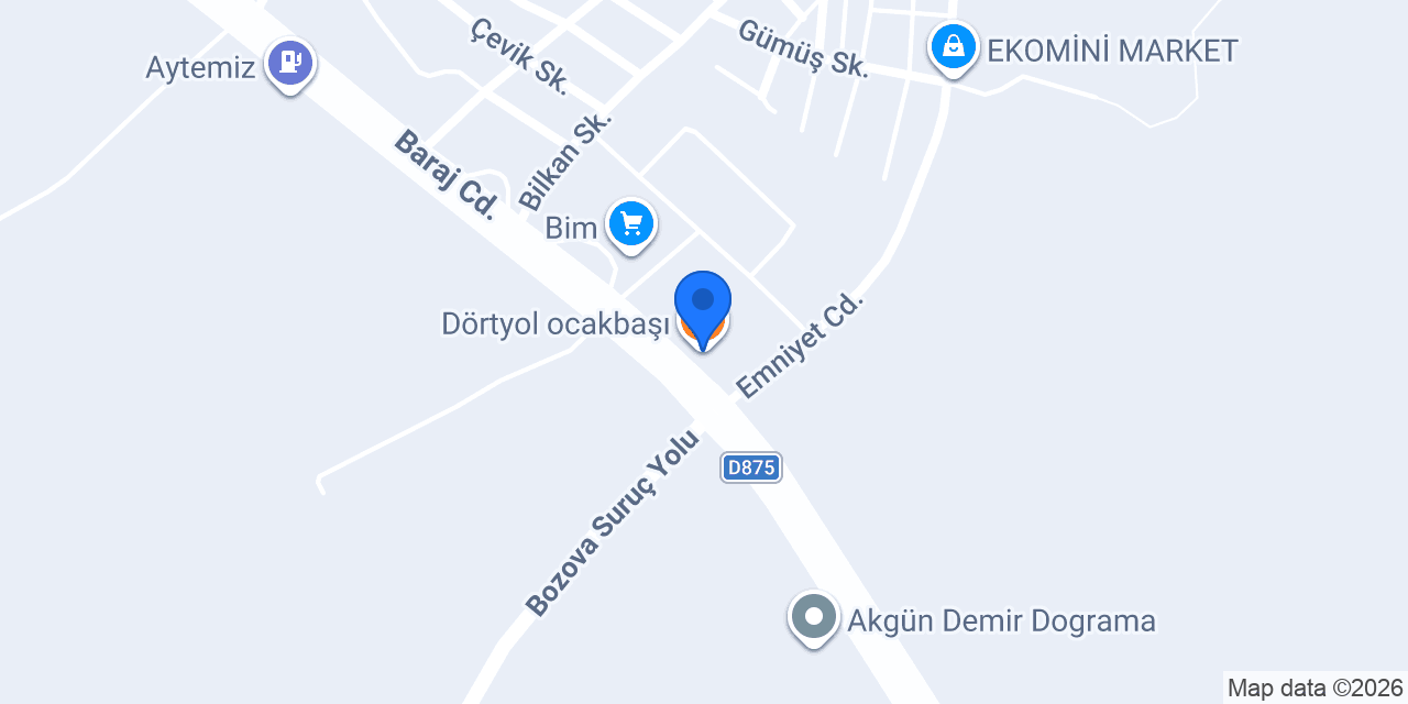 Dörtyol ocakbaşı konumu