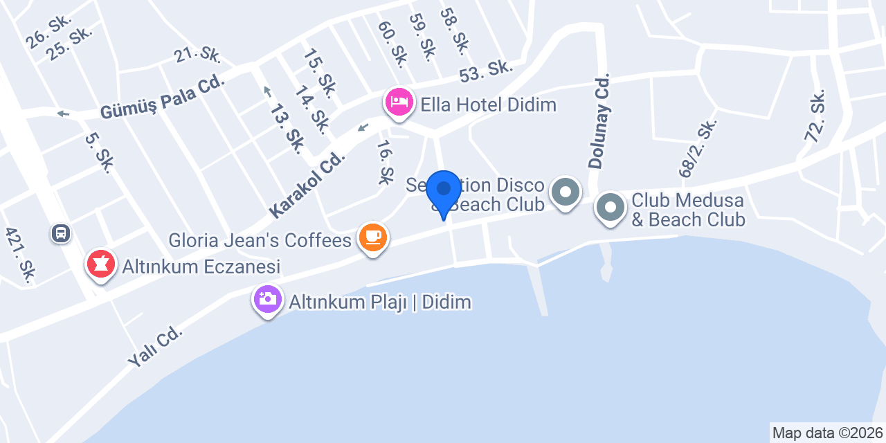 Acer Güneş Otel konumu