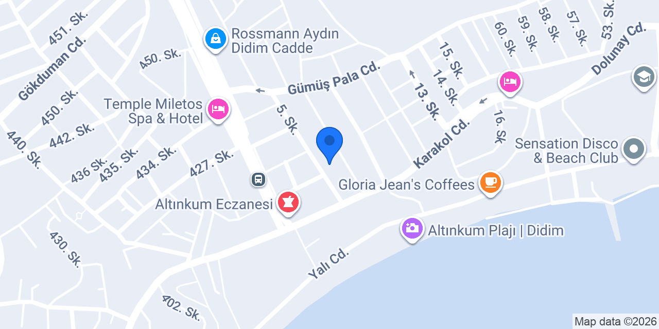 Nazar Otel Didim konumu