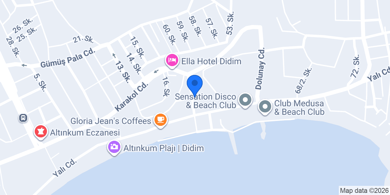Dolphin Hotel Didim konumu