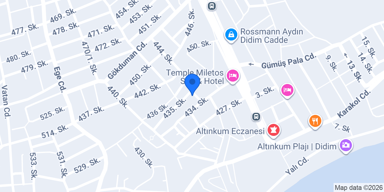 Özge Pansiyon konumu