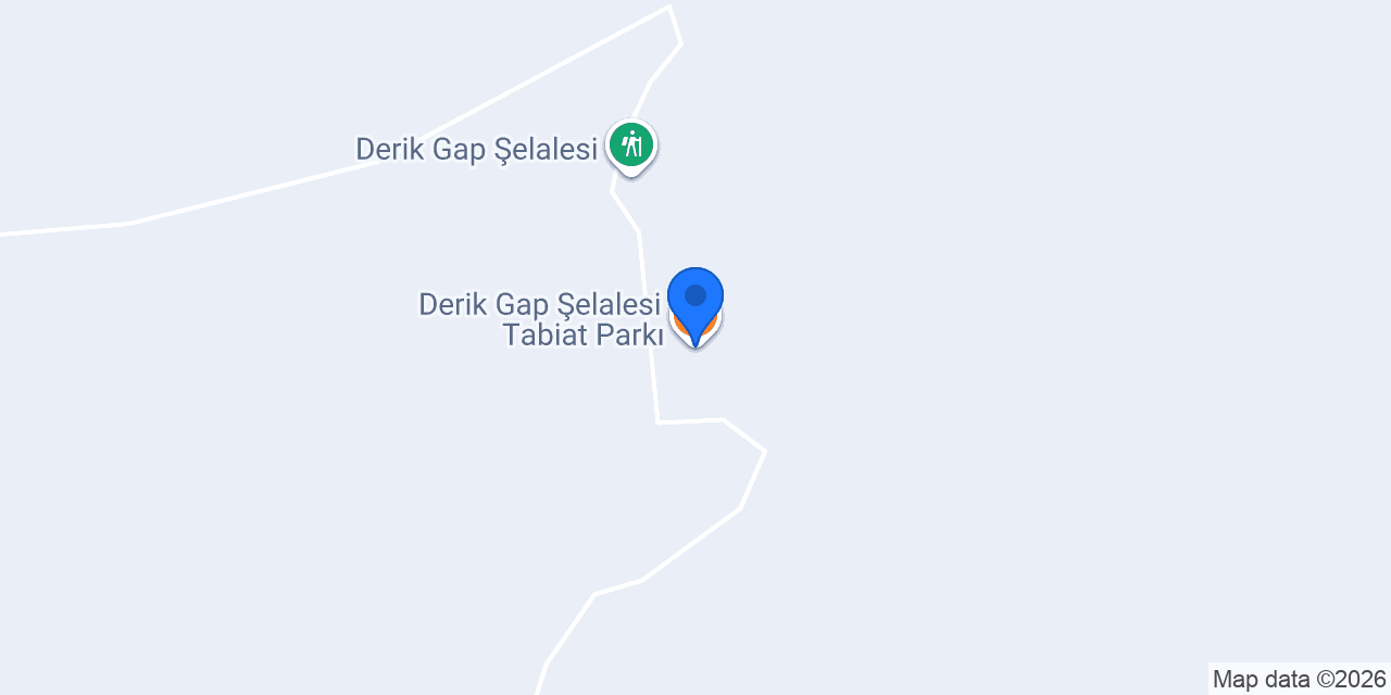 Derik Gap Şelalesi Tabiat Parkı konumu