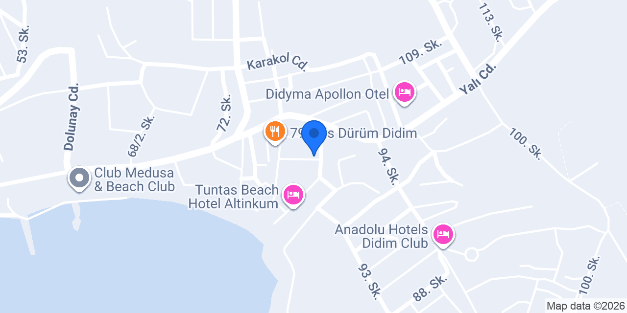Delta Otel Altınkum Didim konumu