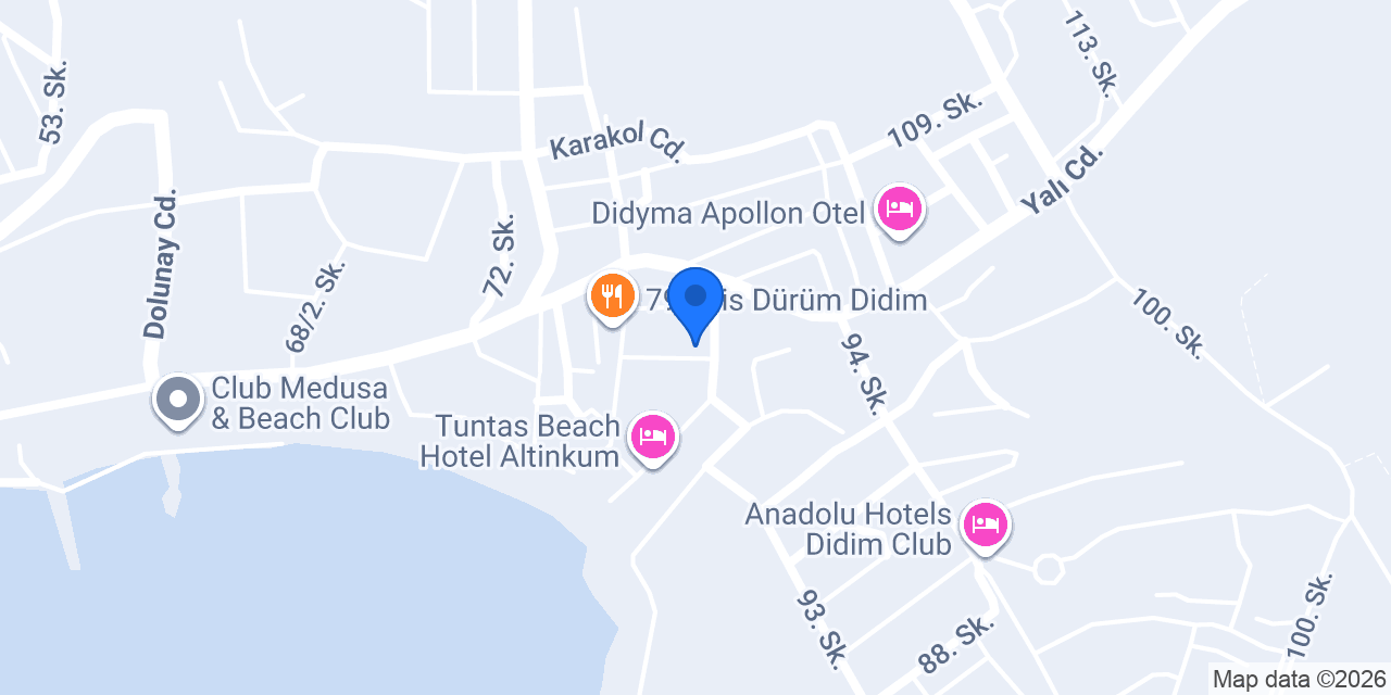 Merve Apart Otel konumu