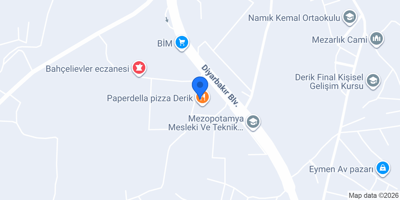Özel Derik Güneş Sürücü Kursu konumu