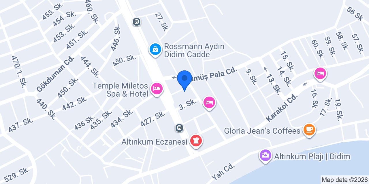 Altınay Nail Center konumu