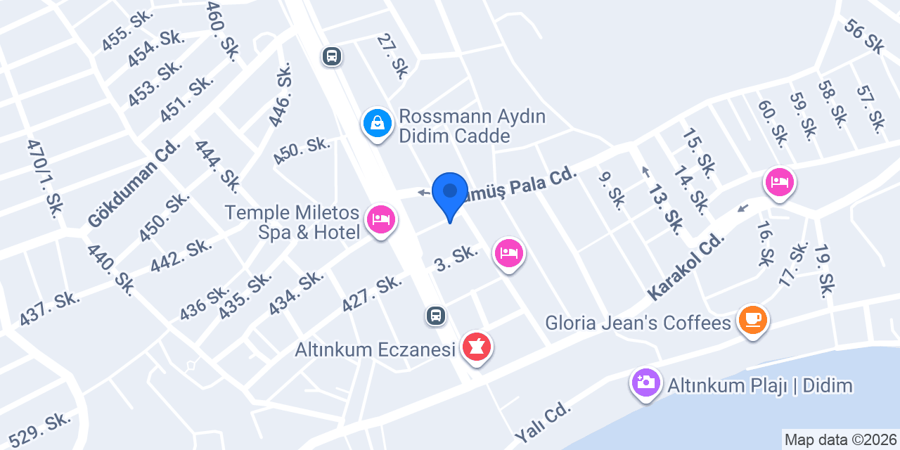 Mutlu Hotel konumu