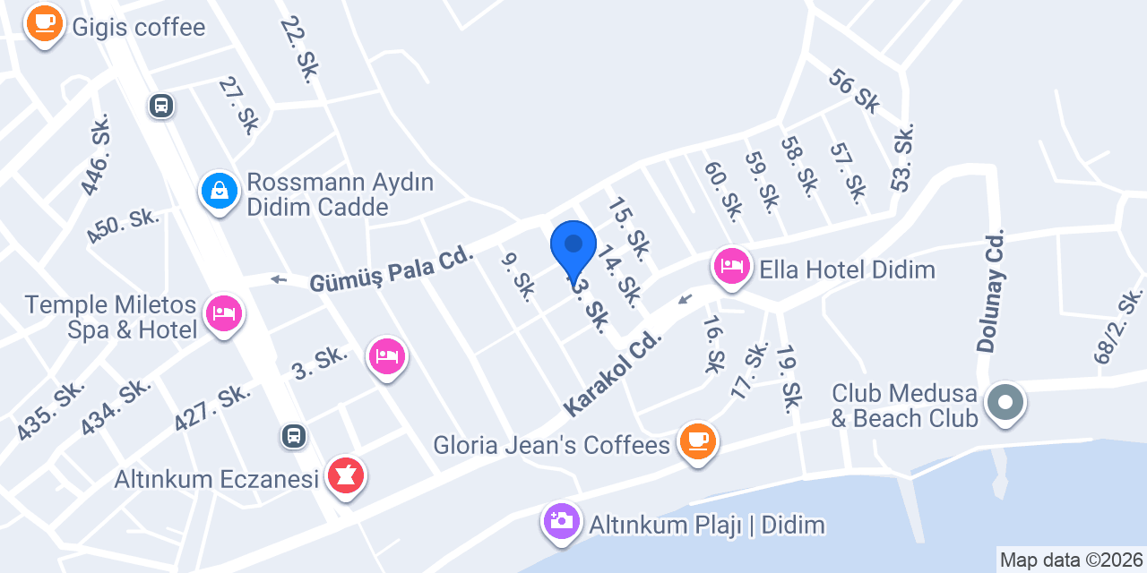 Çoban Yıldızı Apart Otel konumu