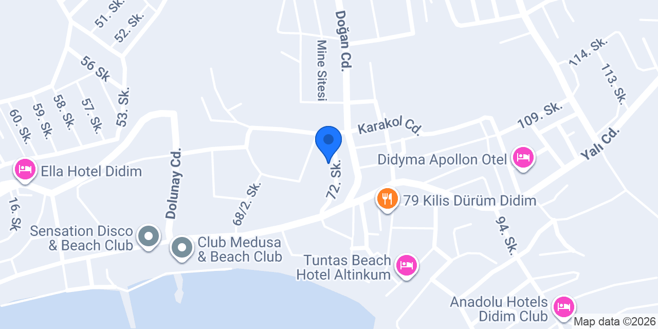 Didim Golden Beach otel konumu