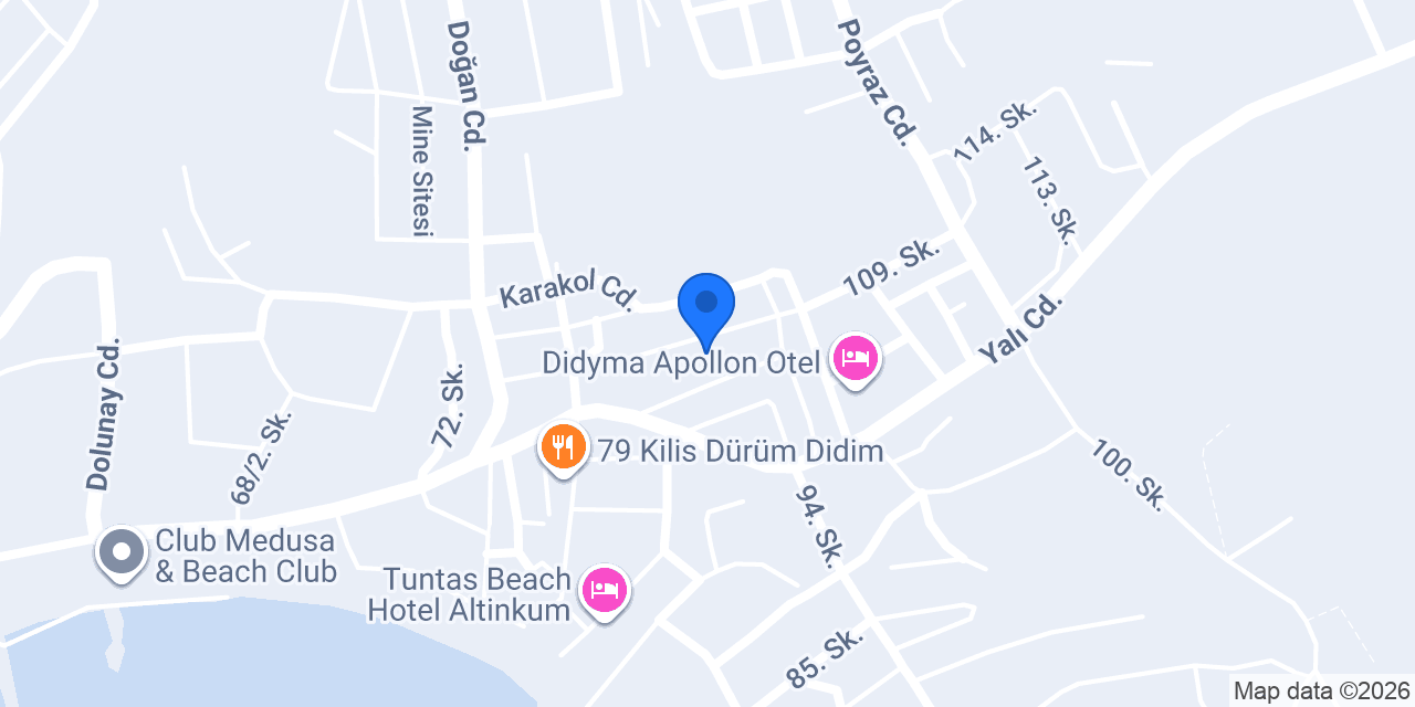 Akasya Apart Otel Didim ALTINKUM konumu