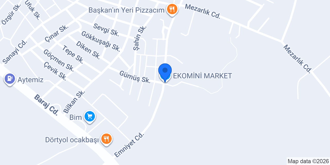 EKOMİNİ MARKET konumu