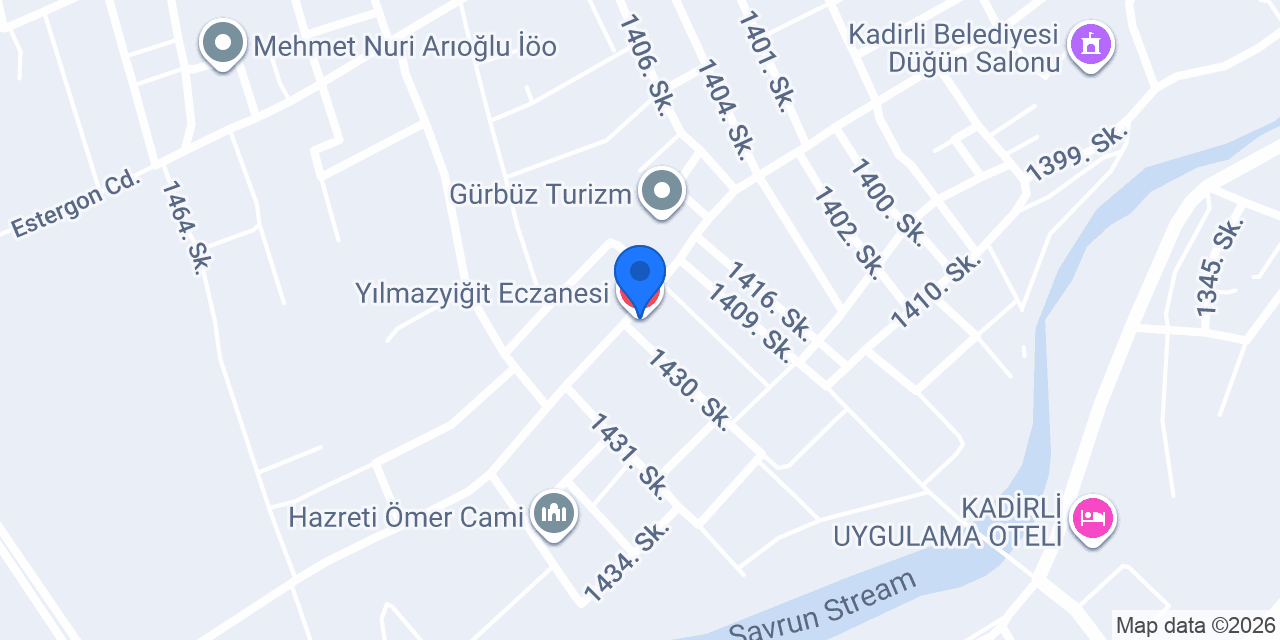 Yılmazyiğit Eczanesi konumu