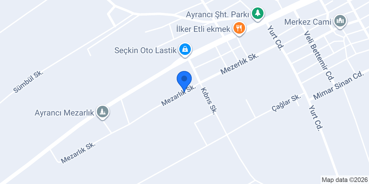 Ayrancı Erkek Öğrenci Yurdu konumu