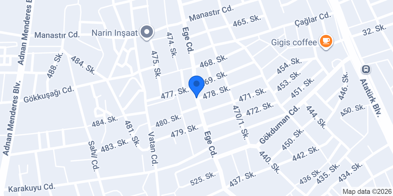 Karşıyaka fırın& cafe konumu