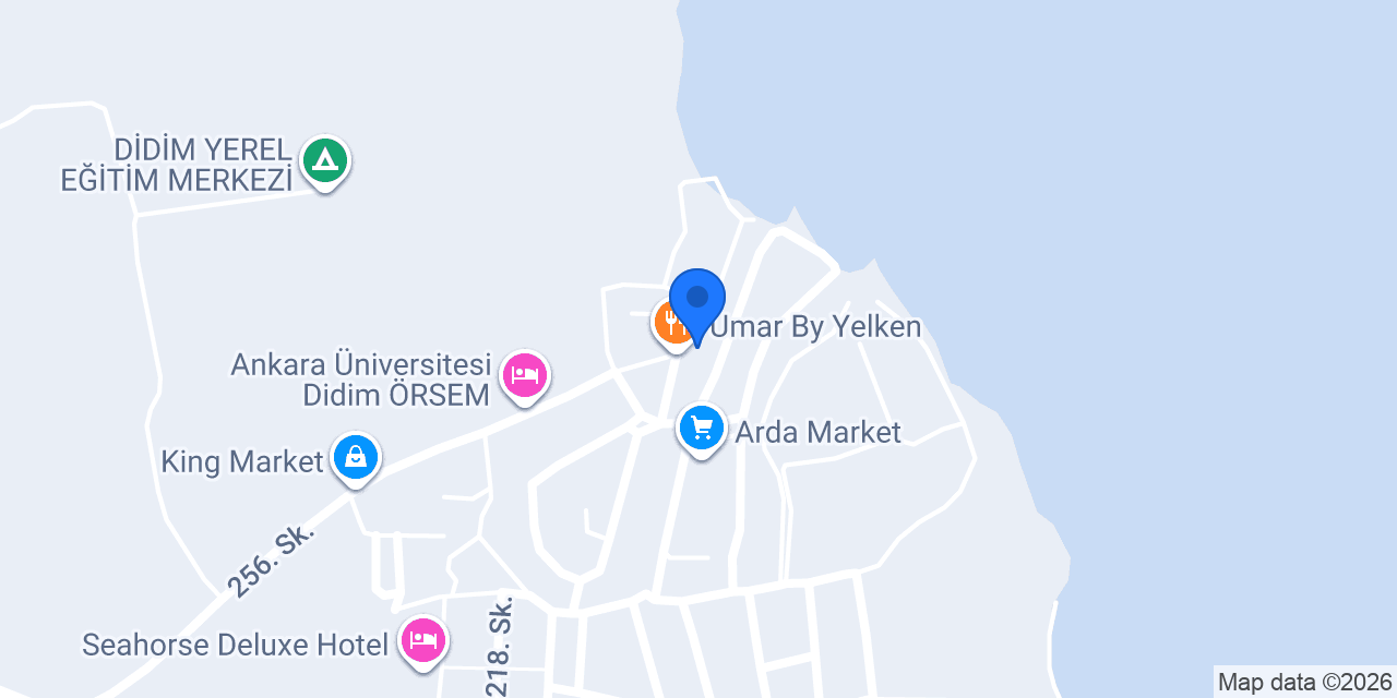 Yelken Beach Otel konumu