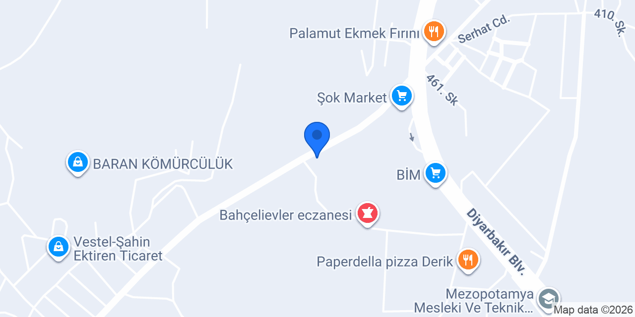 SEVER İNŞAAT LTD. ŞTi. konumu