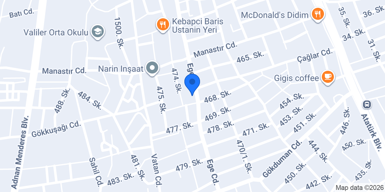 Gökova Elektrik konumu