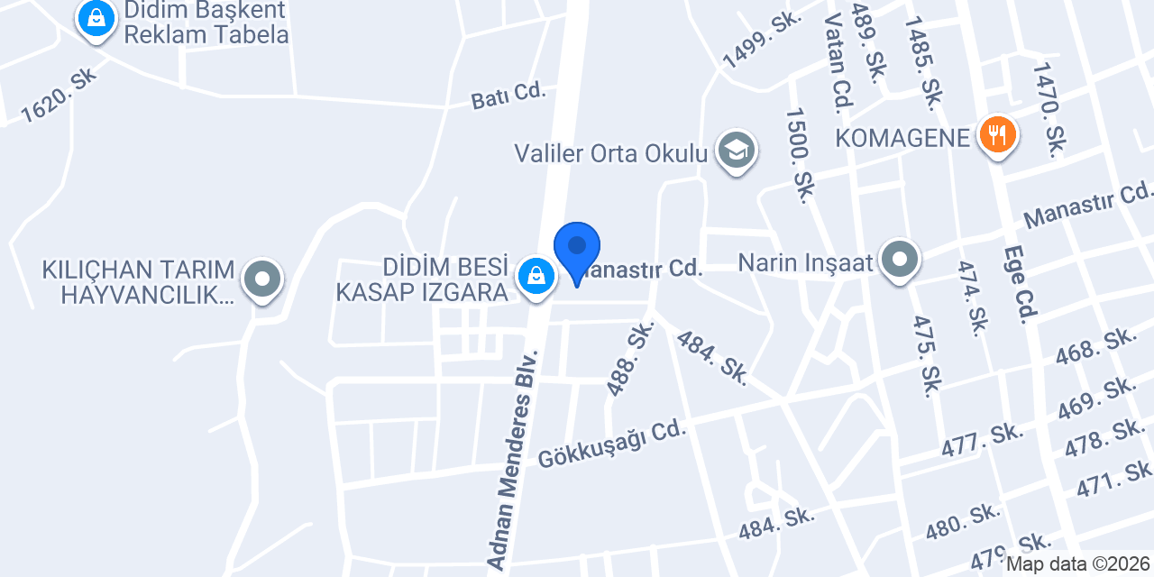 Defne Market konumu
