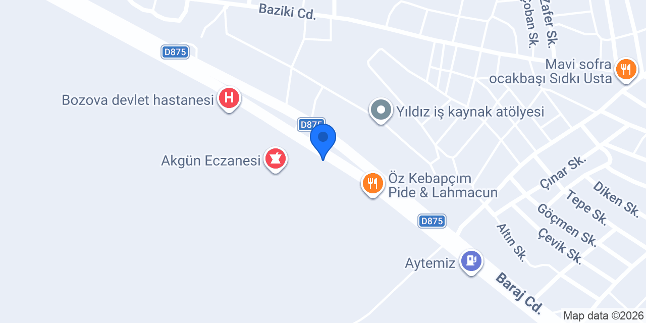 Bülent Börekçilik Şanlıurfa Bozova konumu
