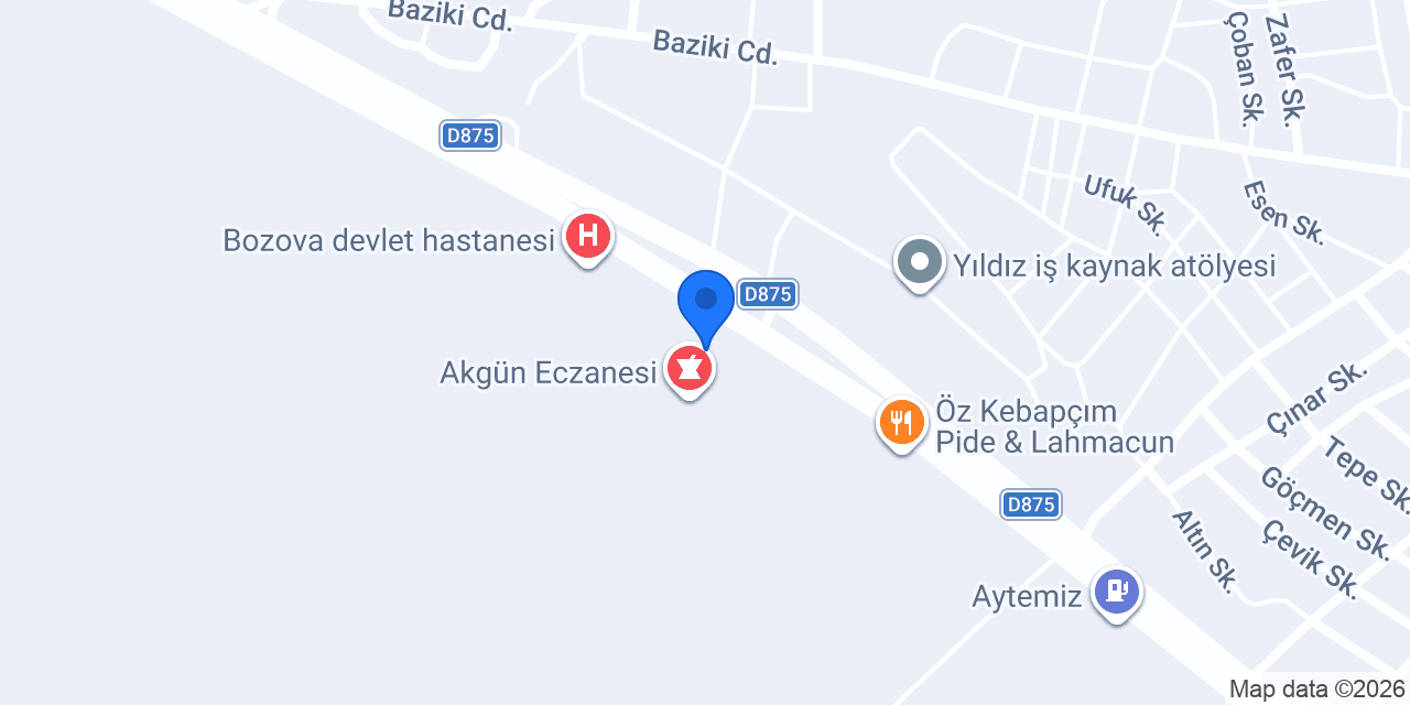 Gülizar Eczanesi konumu