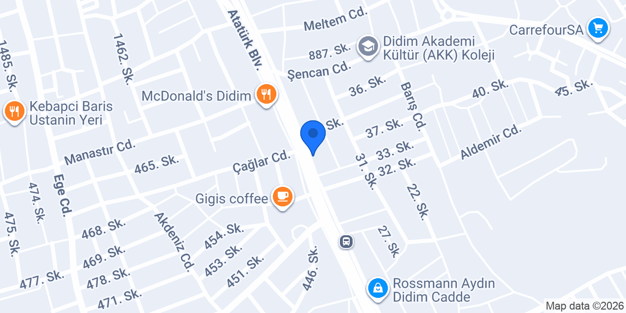 Didim Oracle Real Estate & İnşaat A.Ş & Property Developers konumu